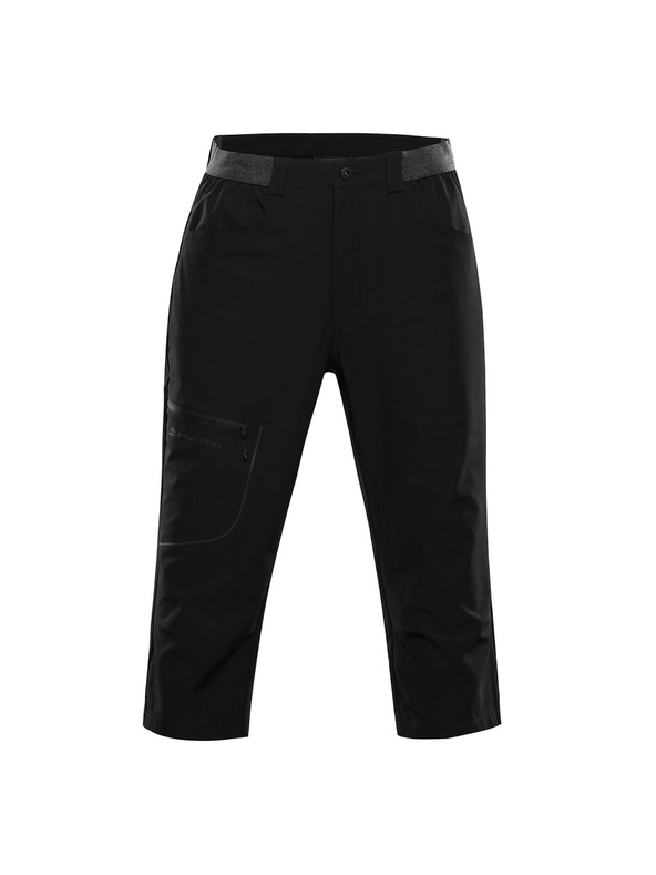 ALPINE PRO Pánské softshellové capri kalhoty ALPINE PRO WEDER 2 black