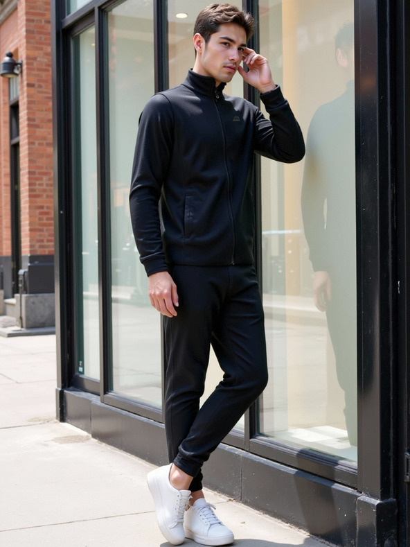 ALPINE PRO Pánská fleecová mikina ALPINE PRO SIUS 2 black