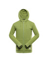 ALPINE PRO Pánská bavlněná mikina s kapucí ALPINE PRO LOKK turtle green