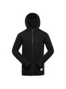 ALPINE PRO Pánská bavlněná mikina s kapucí ALPINE PRO LOKK black