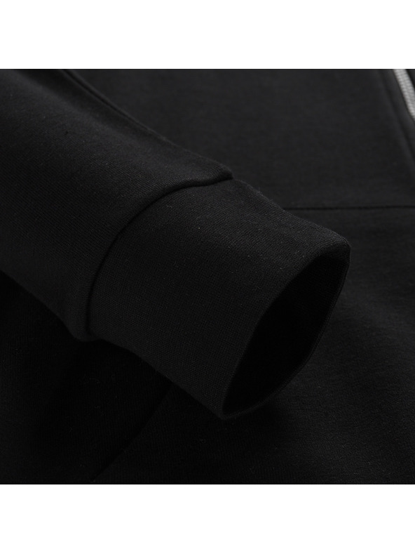 ALPINE PRO Pánská bavlněná mikina s kapucí ALPINE PRO LOKK black