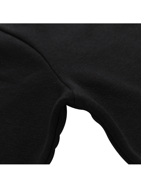 ALPINE PRO Pánská bavlněná mikina s kapucí ALPINE PRO LOKK black