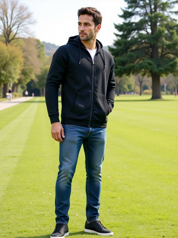 ALPINE PRO Pánská bavlněná mikina s kapucí ALPINE PRO LOKK black