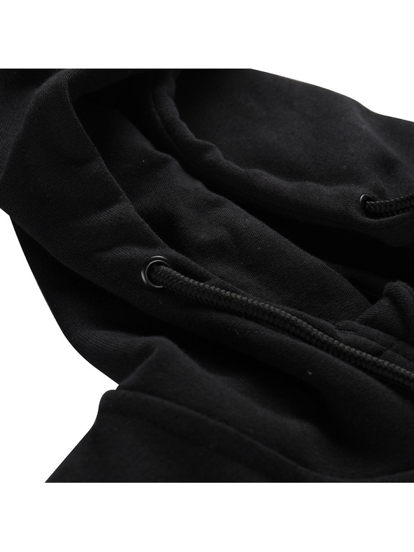 ALPINE PRO Pánská bavlněná mikina s kapucí ALPINE PRO LOKK black