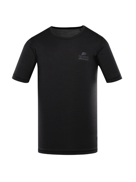 ALPINE PRO Pánské rychleschnoucí triko s cool dry ALPINE PRO BASIK black
