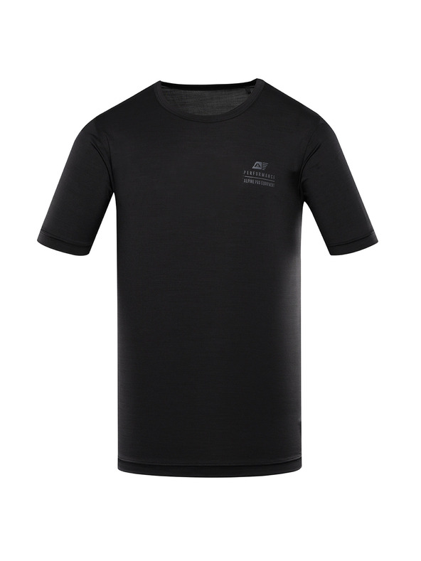 ALPINE PRO Pánské rychleschnoucí triko s cool dry ALPINE PRO BASIK black