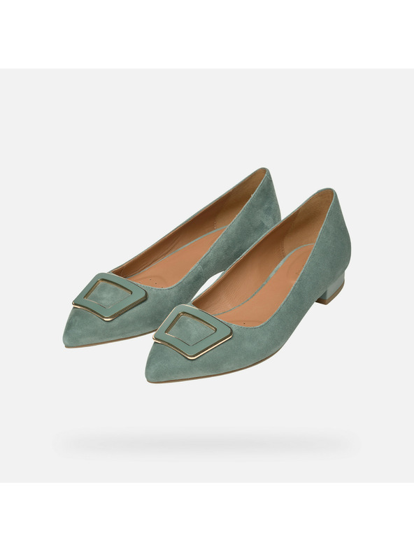 Geox Světle zelené dámské baleríny Geox Charyssa