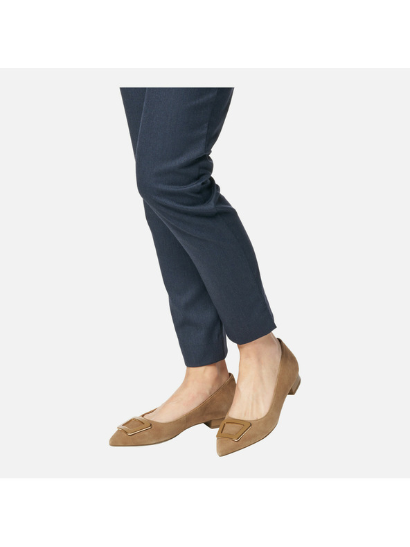 Geox Šedé dámské baleríny Geox Charyssa