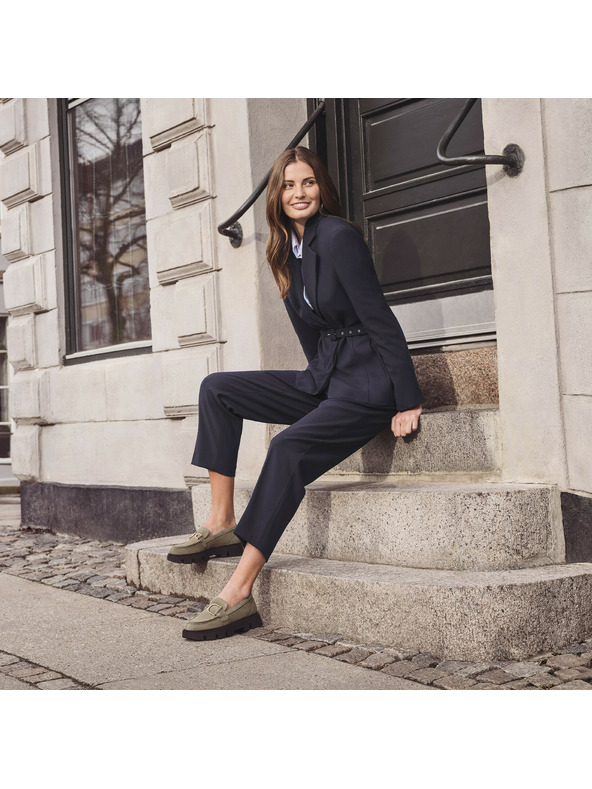 Geox Béžové dámské mokasíny Geox Vilde