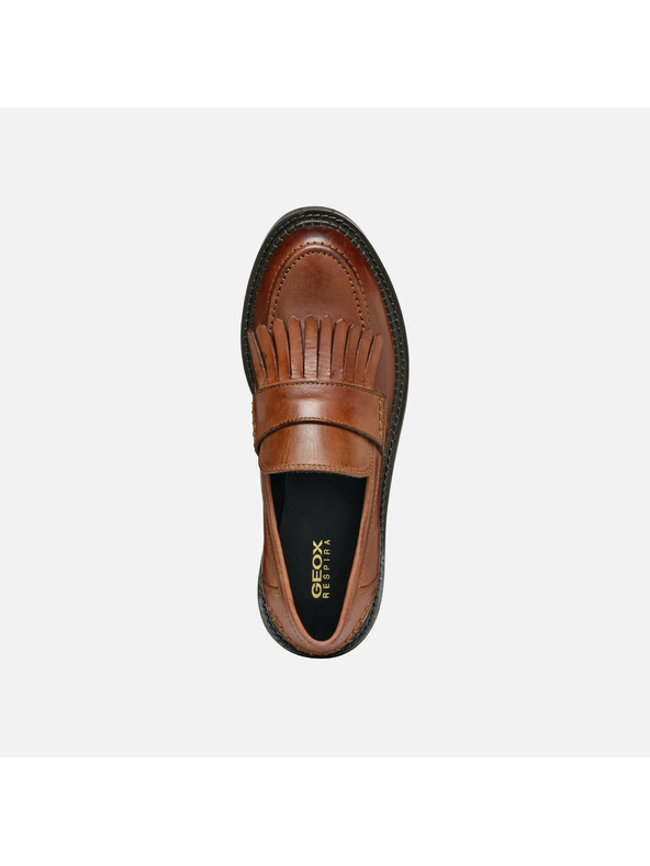 Geox Světle hnědé dámské mokasíny Geox Serilda