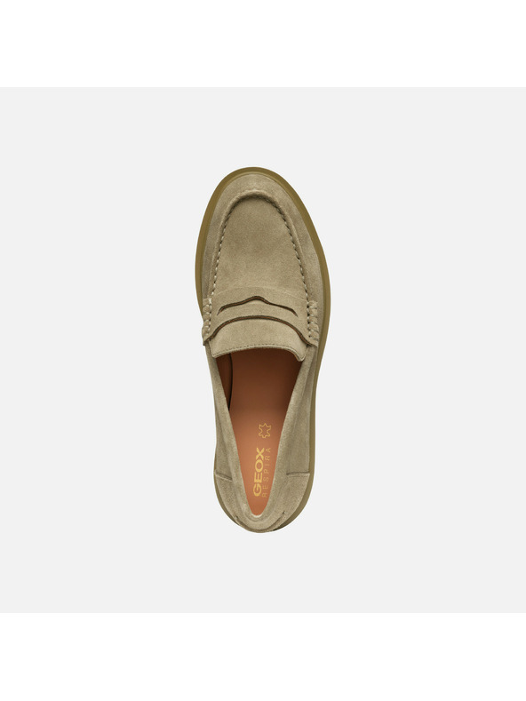 Geox Béžové dámské mokasíny Geox Spherica EC1