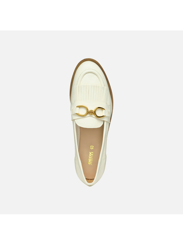 Geox Krémové dámské mokasíny Geox Prometya