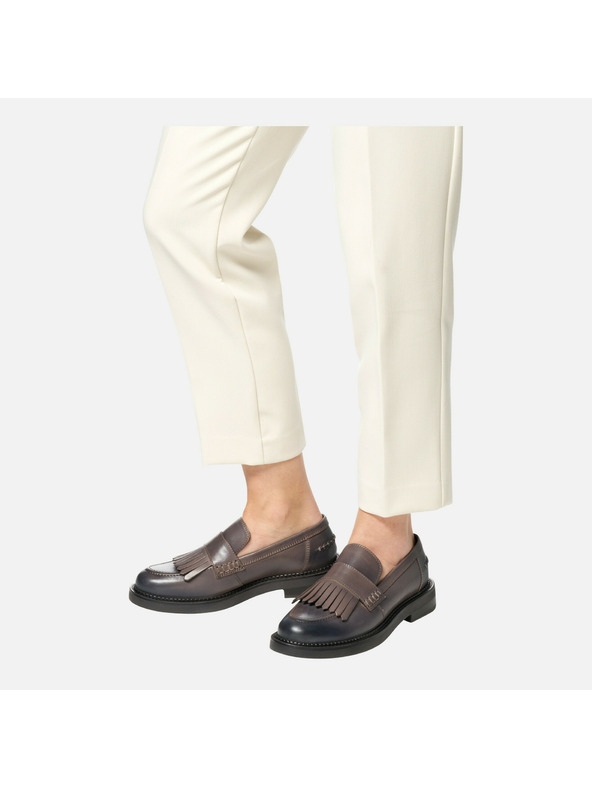 Geox Béžové dámské mokasíny Geox Serilda