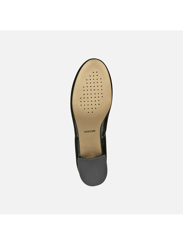 Geox Černá dámská obuv na podpatku Geox Floretia