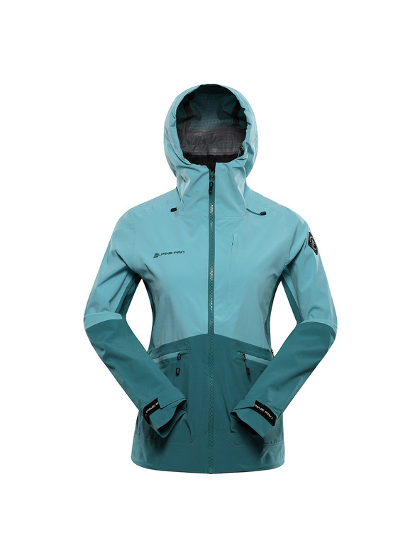 ALPINE PRO Dámská nepromokavá bunda s ptx membránou ALPINE PRO ZARRA aqua sea