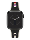 Anne Klein Silikonový černo-krémový řemínek Anne Klein pro Apple Watch 38/40/41
