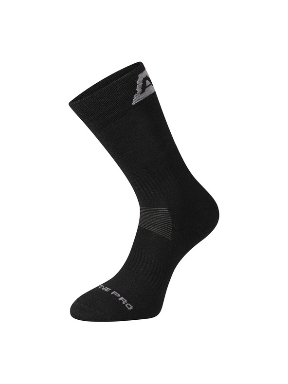 ALPINE PRO Antibakteriální ponožky z merino vlny ALPINE PRO ERATE black