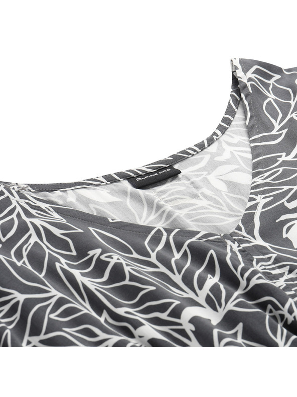ALPINE PRO Dámské letní šaty ALPINE PRO NIEWA dk. true gray varianta pb