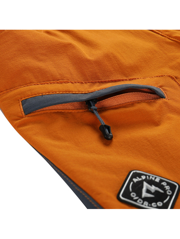 ALPINE PRO Dětské softshellové kalhoty ALPINE PRO AKANO autumn maple