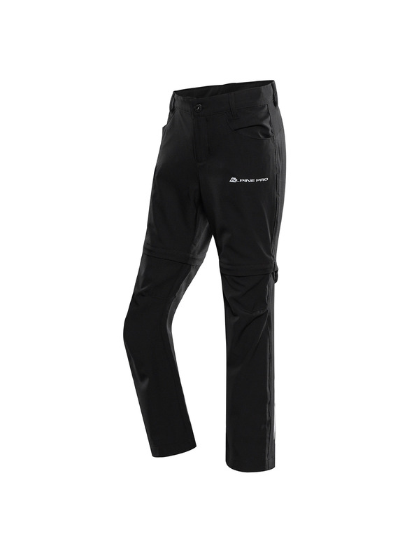 ALPINE PRO Dětské kalhoty s odepinatelnými nohavicemi ALPINE PRO NESCO 2 black