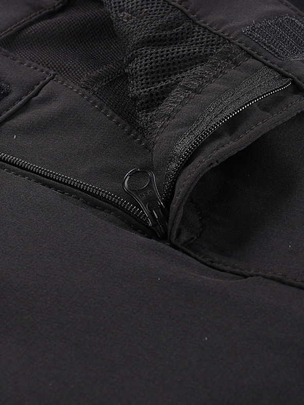 ALPINE PRO Dětské softshellové kraťasy ALPINE PRO BAKO černá