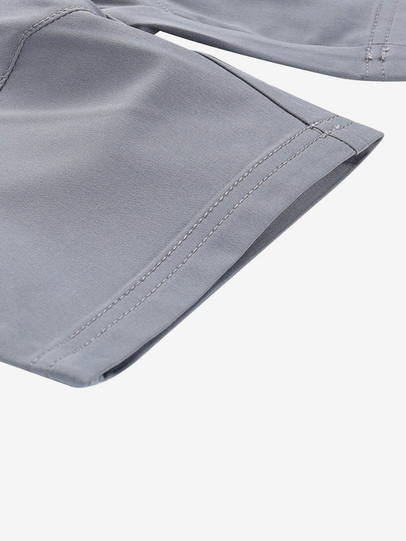 ALPINE PRO Šedé dětské softshellové kraťasy ALPINE PRO Bako