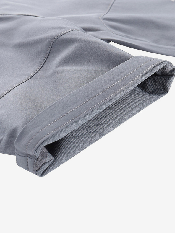 ALPINE PRO Šedé dětské softshellové kraťasy ALPINE PRO Bako