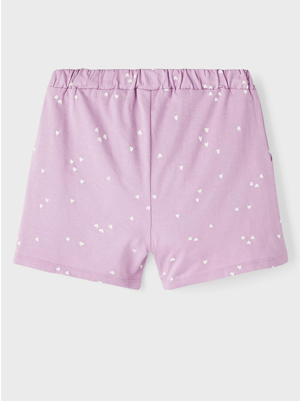 name it Světle fialové holčičí vzorované kraťasy name it Henny