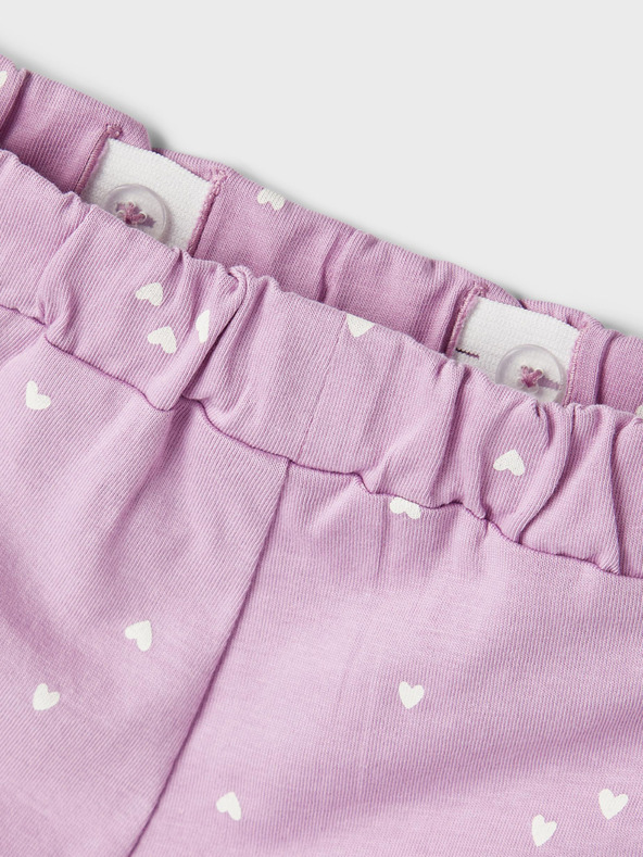 name it Světle fialové holčičí vzorované kraťasy name it Henny