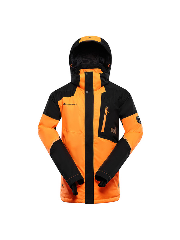 ALPINE PRO Pánská lyžařská bunda s membránou ptx snow ALPINE PRO DEAR neon shocking orange