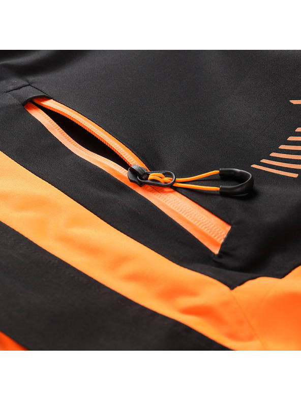 ALPINE PRO Pánská lyžařská bunda s membránou ptx snow ALPINE PRO DEAR neon shocking orange