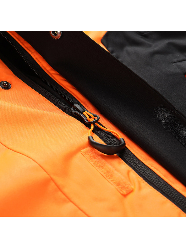 ALPINE PRO Pánská lyžařská bunda s membránou ptx snow ALPINE PRO DEAR neon shocking orange