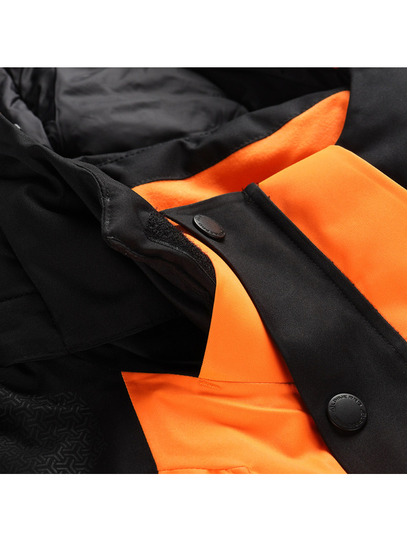 ALPINE PRO Pánská lyžařská bunda s membránou ptx snow ALPINE PRO DEAR neon shocking orange