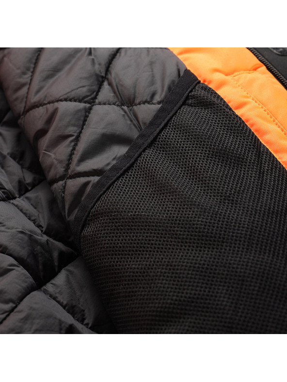 ALPINE PRO Pánská lyžařská bunda s membránou ptx snow ALPINE PRO DEAR neon shocking orange