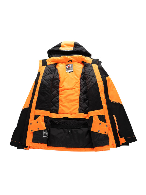 ALPINE PRO Pánská lyžařská bunda s membránou ptx snow ALPINE PRO DEAR neon shocking orange