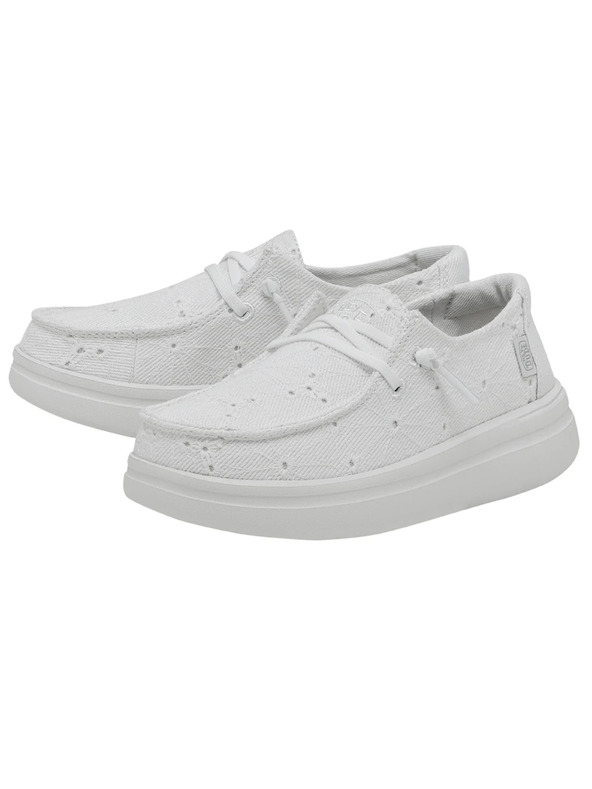 Hey Dude Dámské bílé mokasíny Hey Dude