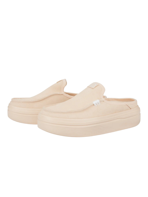 Hey Dude Dámské béžové pantofle na platformě Hey Dude