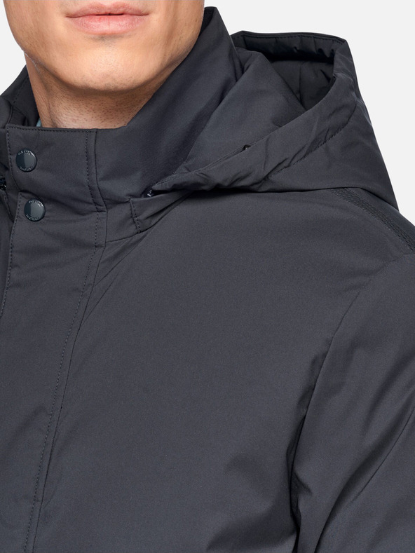 Geox Tmavě modrá pánská péřová bunda Geox Aurelio