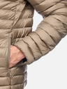 Geox Hnědá pánská péřová bunda Geox Warrens