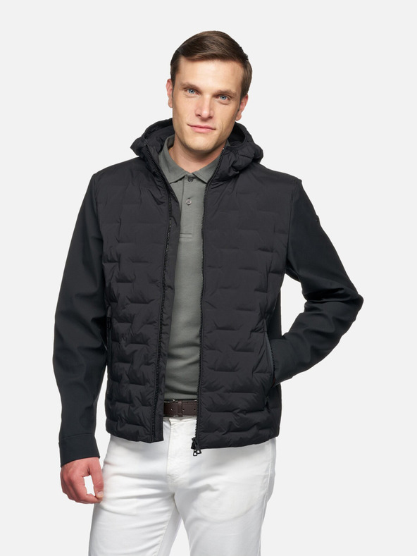 Geox Černá pánská bunda Geox Sapienza