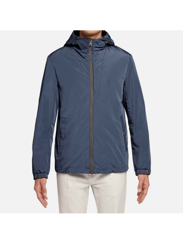 Geox Modrá pánská bunda Geox Leitan