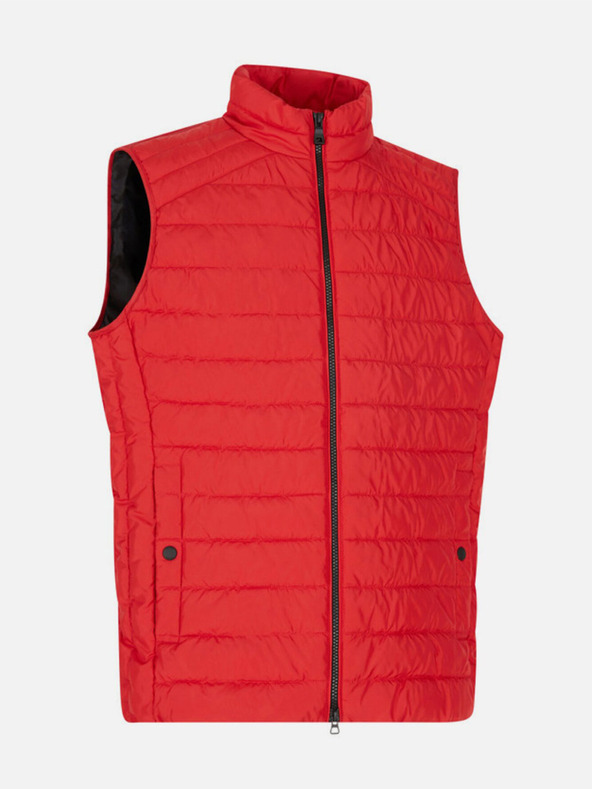 Geox Červená pánská péřová vesta Geox Kennet