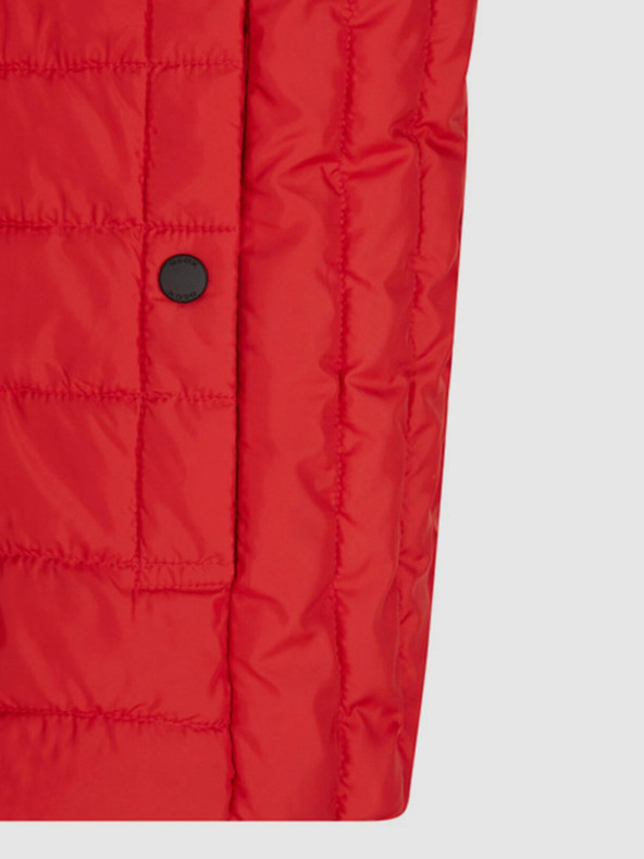 Geox Červená pánská péřová vesta Geox Kennet