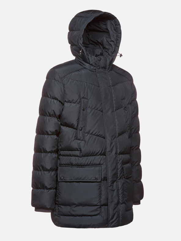 Geox Tmavě modrá pánská bunda Geox Leitan