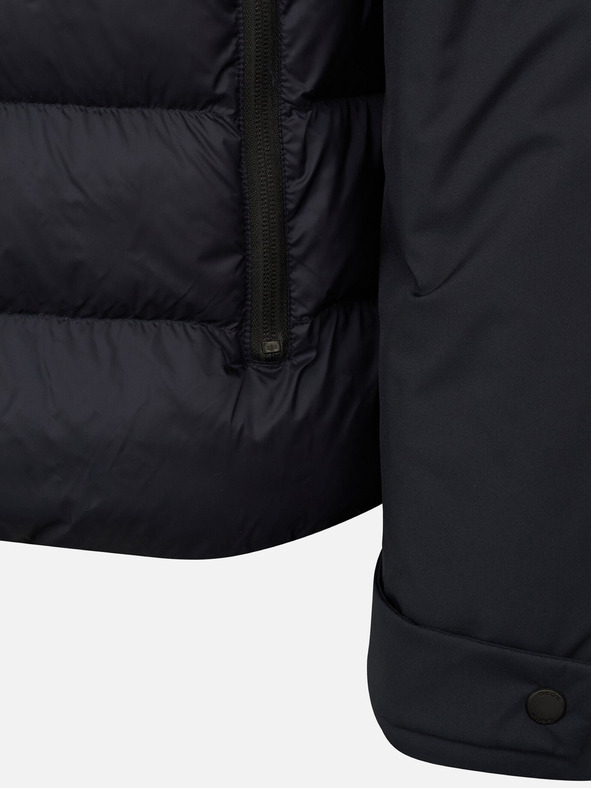 Geox Černá pánská prošívaná bunda Geox Sapienza