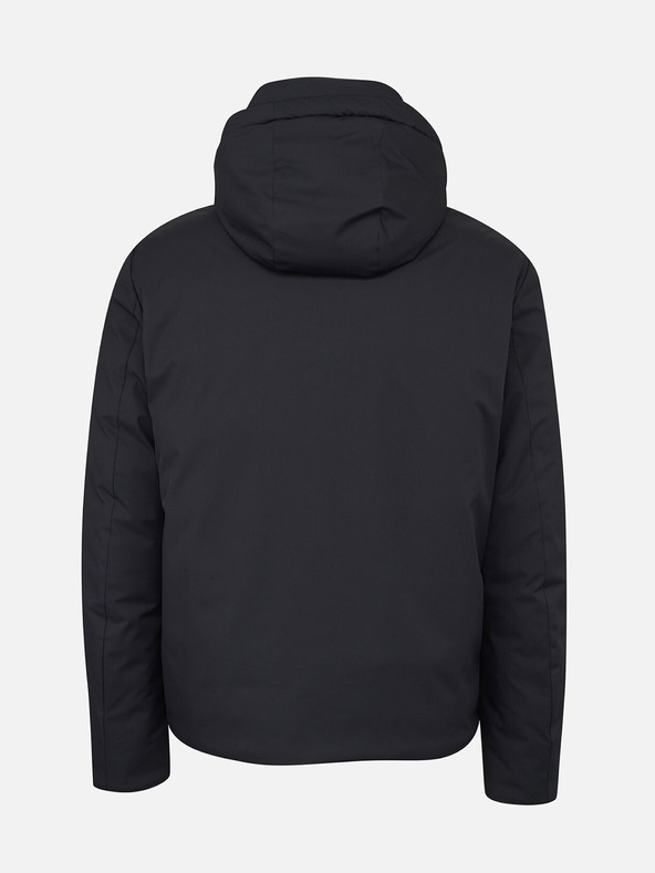 Geox Černá pánská prošívaná bunda Geox Sapienza