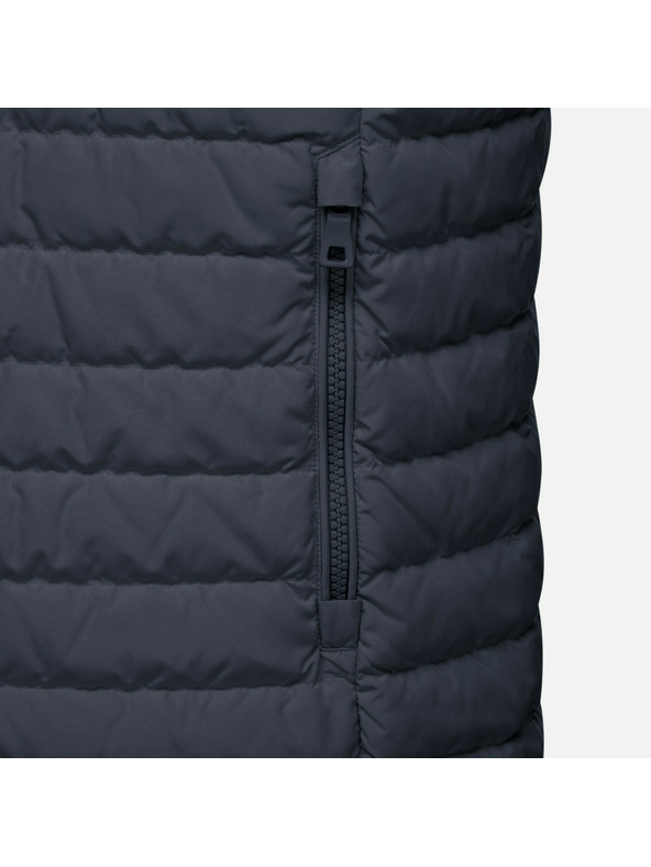 Geox Tmavě modrá pánská prošívaná bunda Geox Warrens