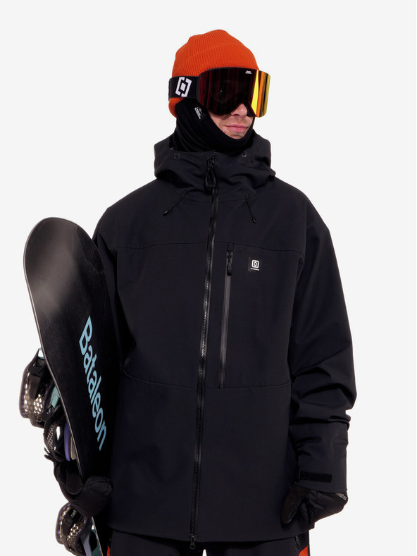 Horsefeathers 3-vrstvá bunda Terra - black velikost M Horsefeathers