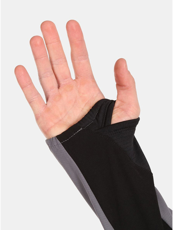 Kilpi Šedo-černá pánská běžecká bunda Kilpi BALEO-M