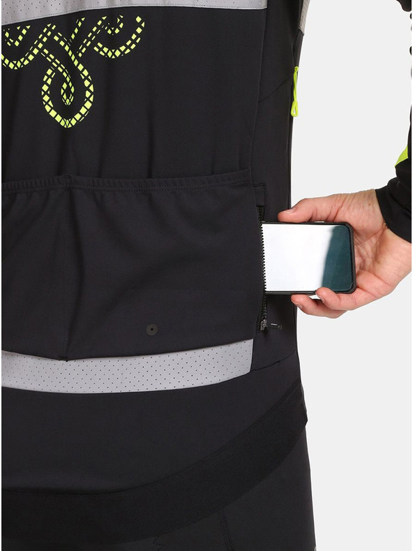 Kilpi Žluto-černá pánská softshellová cyklistická bunda Kilpi NERETO-M